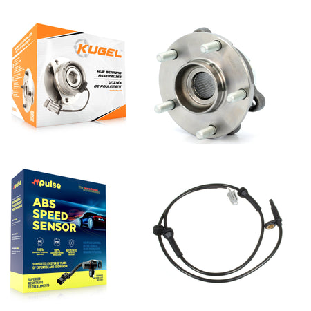 Front Wheel Hub Bearing And ABS Sensor Kit For Nissan Altima Maxima K7S-100206
