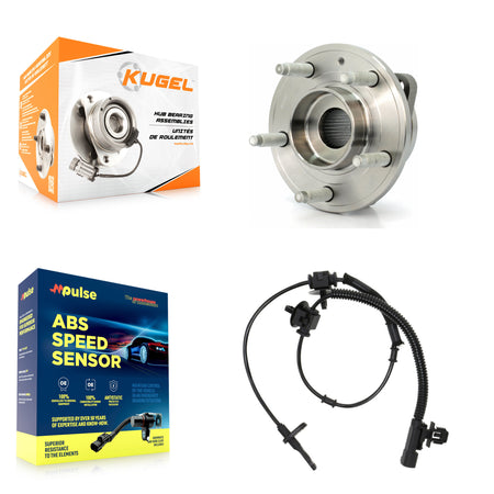 Front Wheel Hub Bearing And ABS Sensor Kit For 2013-2019 Cadillac ATS AWD K7S-100217