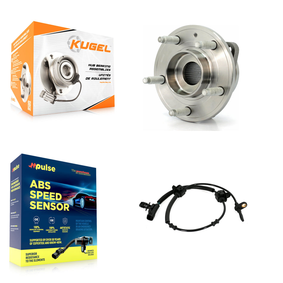Front Wheel Hub Bearing And ABS Sensor Kit For 2013-2019 Cadillac ATS AWD K7S-100218