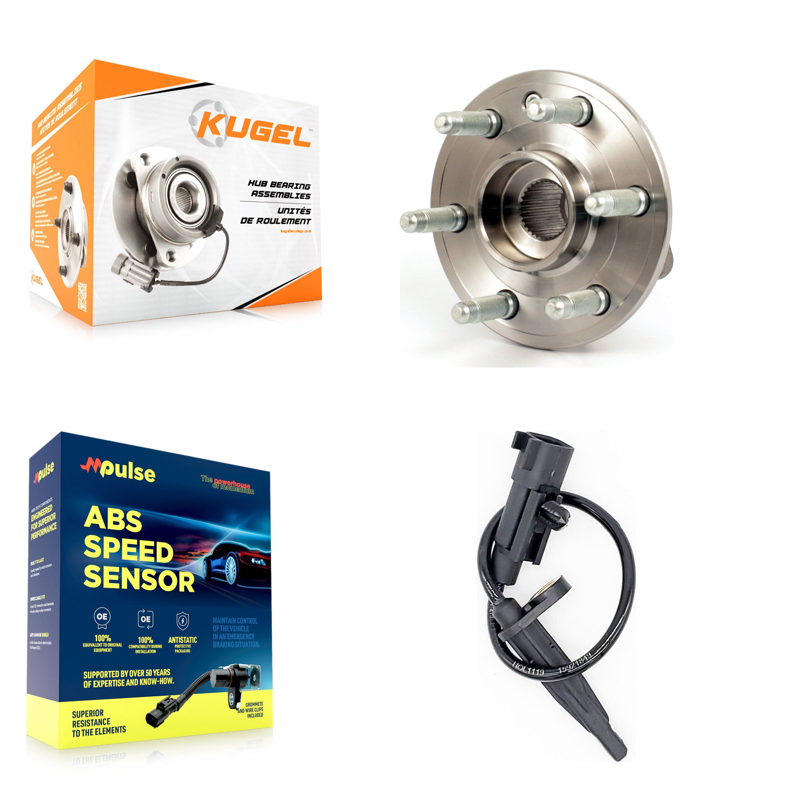 Front Wheel Hub Bearing And ABS Sensor Kit For Cadillac SRX K7S-100223