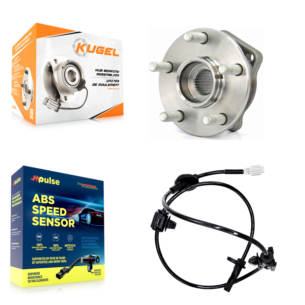Front Wheel Hub Bearing And ABS Sensor Kit For Subaru Legacy K7S-100228