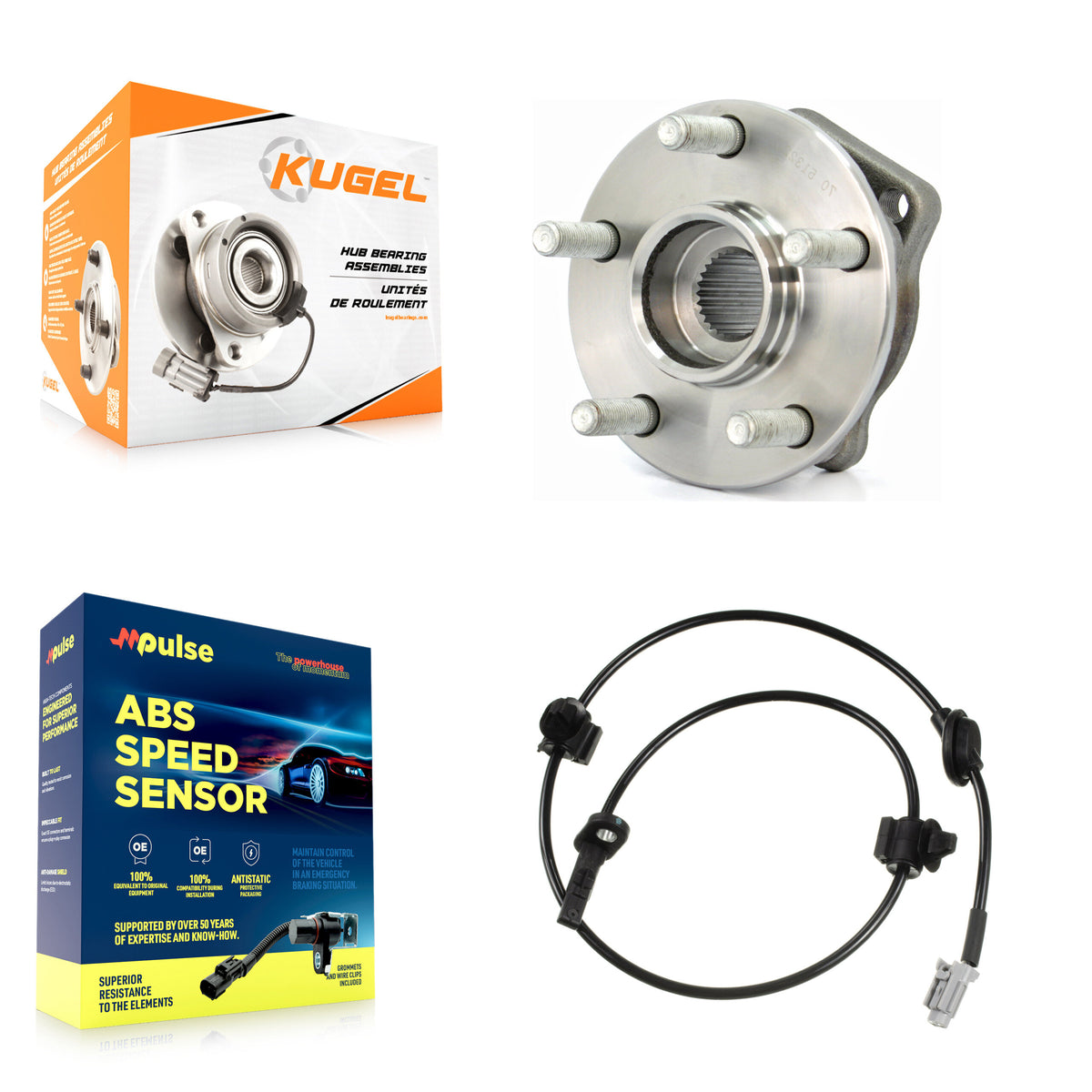 Front Wheel Hub Bearing And ABS Sensor Kit For Subaru Outback 3.6L 2.5L with 4-Wheel K7S-100229