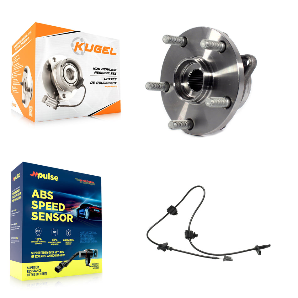 Front Wheel Hub Bearing Sensor Kit For 2006-2007 Subaru B9 Tribeca 3.0L with 4-Wheel ABS K7S-100234