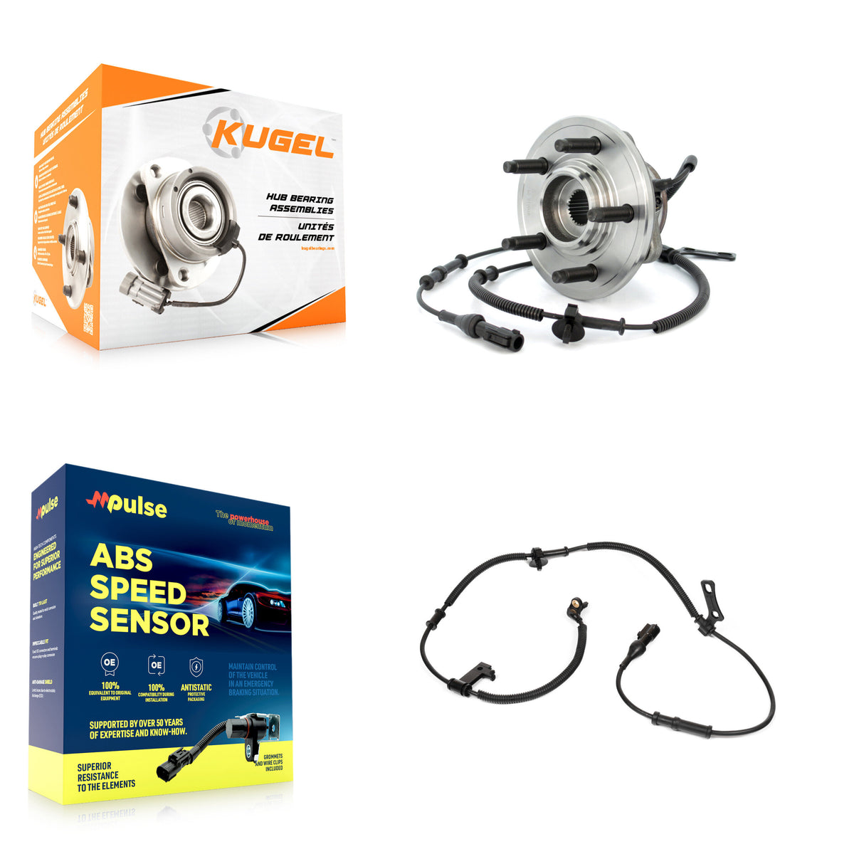 Front Wheel Hub Bearing Extra Sensor Kit For Ford Explorer Sport Trac Mercury Mountaineer K7S-100237