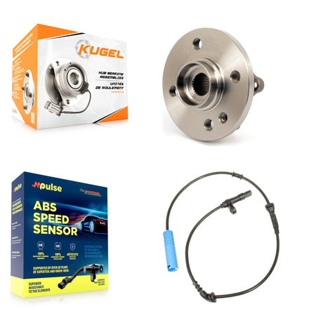 Front Wheel Hub Bearing ABS Sensor Kit For Mini Cooper 1.6L with 4-Wheel Harness K7S-100240