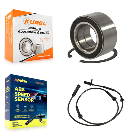 Front Wheel Bearing & Sensor Kit For 2010-2012 BMW X3 3.0L with 4-Wheel ABS Harness K7S-100253