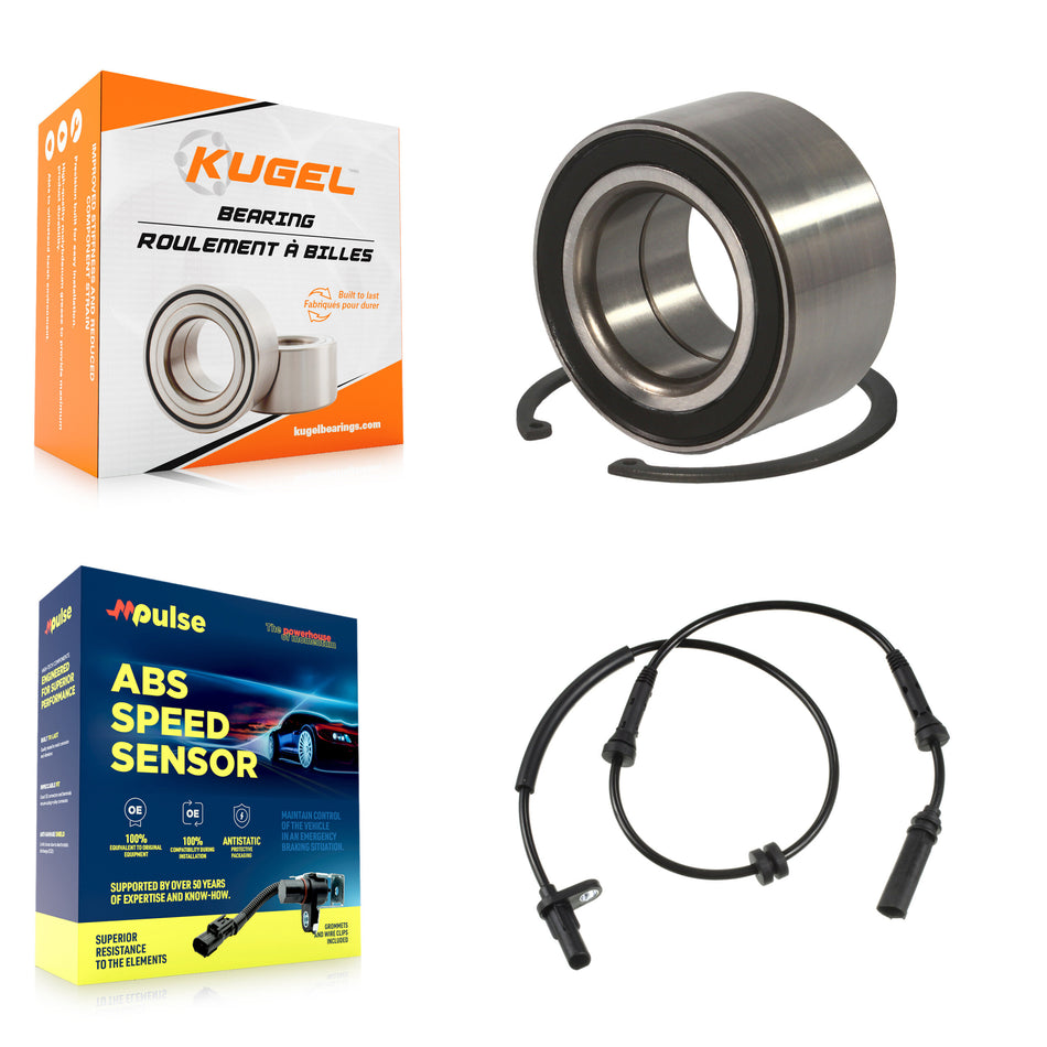 Front Wheel Bearing And ABS Sensor Kit For BMW 335i xDrive K7S-100272