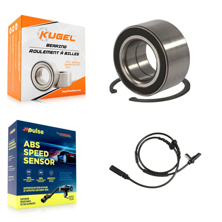 Front Wheel Bearing Sensor Kit For BMW 550i GT xDrive 4.4L with 4-Wheel ABS Harness K7S-100278