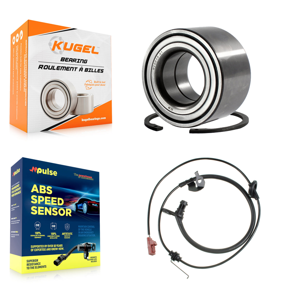 Rear Wheel Bearing ABS Sensor Kit For Ford Fusion Lincoln MKZ Mercury Milan with Harness K7S-100324