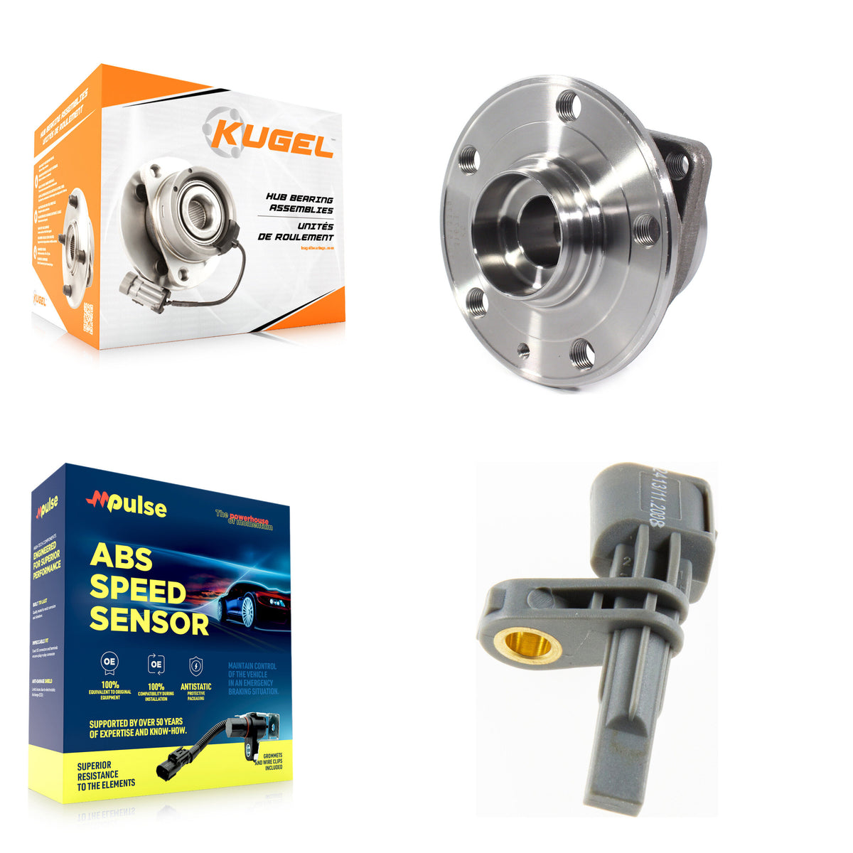 Rear Wheel Hub Bearing Sensor Kit For Volkswagen Tiguan Taos Audi Q3 Arteon TT Quattro RS K7S-100342