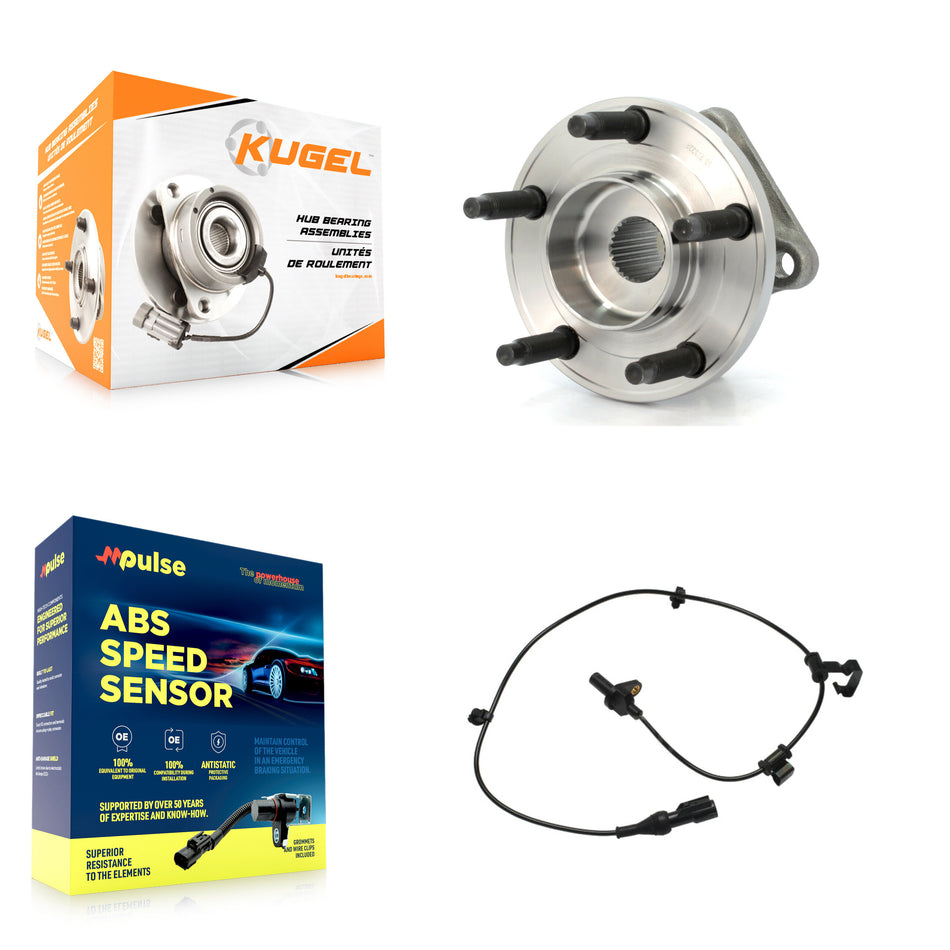 Rear Wheel Hub Bearing ABS Sensor Kit For Ford Edge Lincoln MKX AWD with 3.5L 4-Wheel K7S-100355