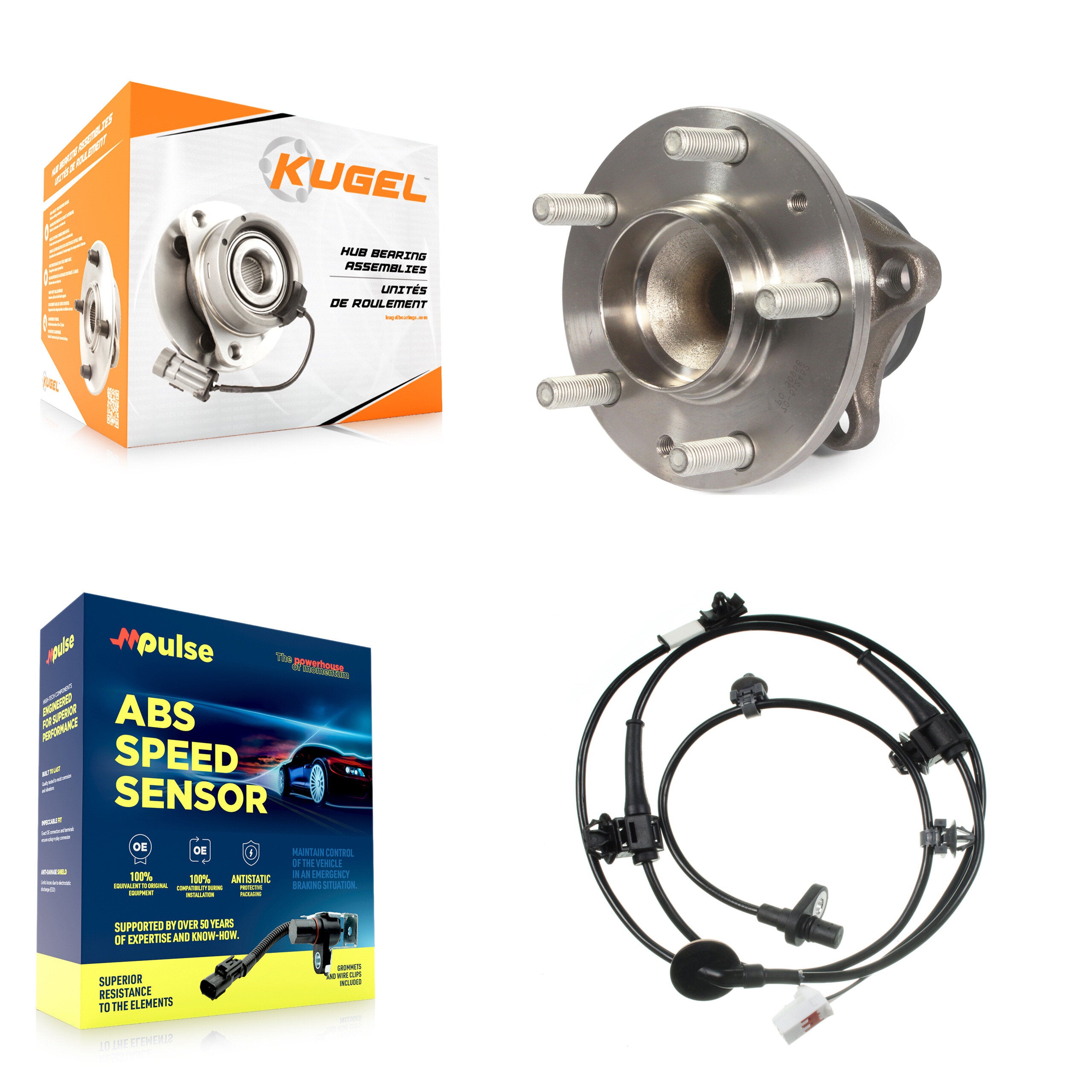 Rear Wheel Hub Bearing And ABS Sensor Kit For Mazda CX-9 with Harness K7S-100368