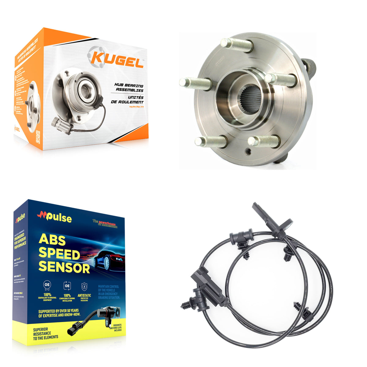 Rear Wheel Hub Bearing And ABS Sensor Kit For Ford Edge Lincoln MKX K7S-100381