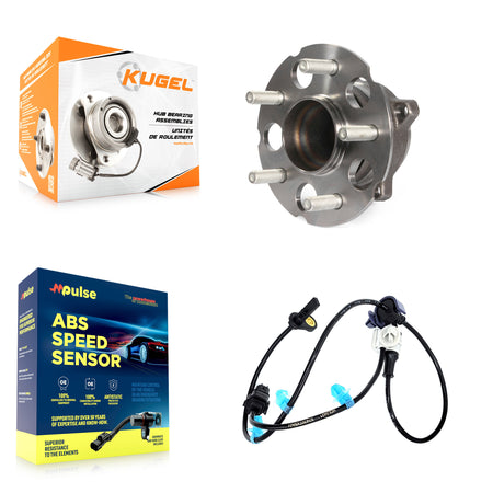 Rear Wheel Hub Bearing And ABS Sensor Kit For Acura RDX FWD with 3.5L 4-Wheel K7S-100397