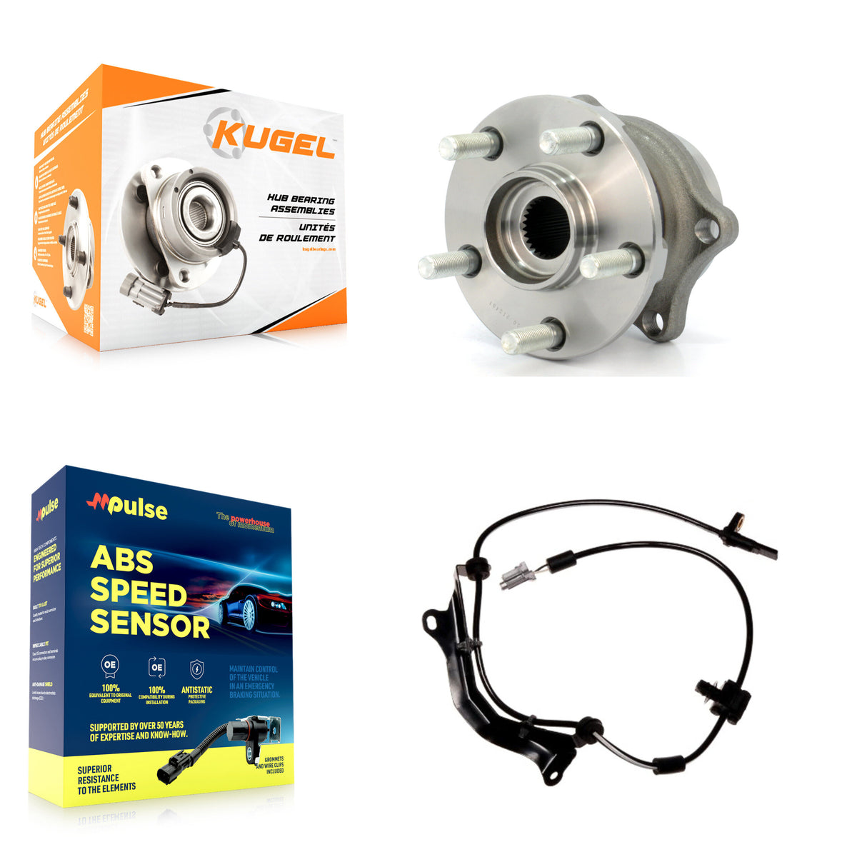 Rear Wheel Hub Bearing And ABS Sensor Kit For Subaru Impreza WRX STI K7S-100404