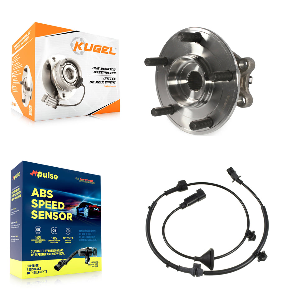 Rear Wheel Hub Bearing Sensor Kit For Mitsubishi Outlander AWD with 2.4L/3.0L 4-Wheel ABS K7S-100411