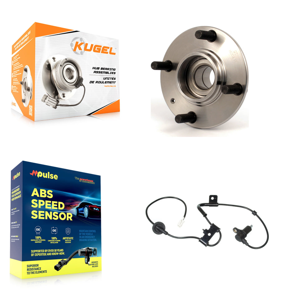 Rear Wheel Hub Bearing And ABS Sensor Kit For 2005 Kia Spectra Non-ABS with Harness K7S-100427