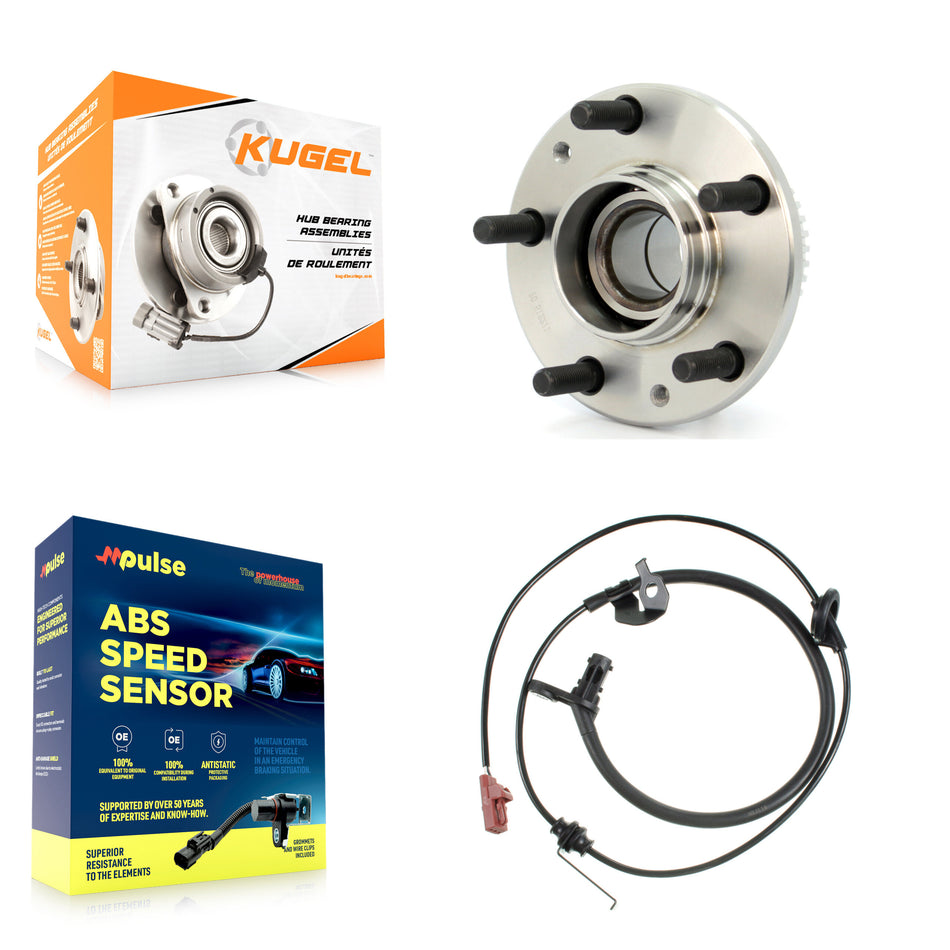 Rear Wheel Hub Bearing & Sensor Kit For 2007 Mercury Milan AWD with 2.3L/3.0L 4-Wheel ABS K7S-100456