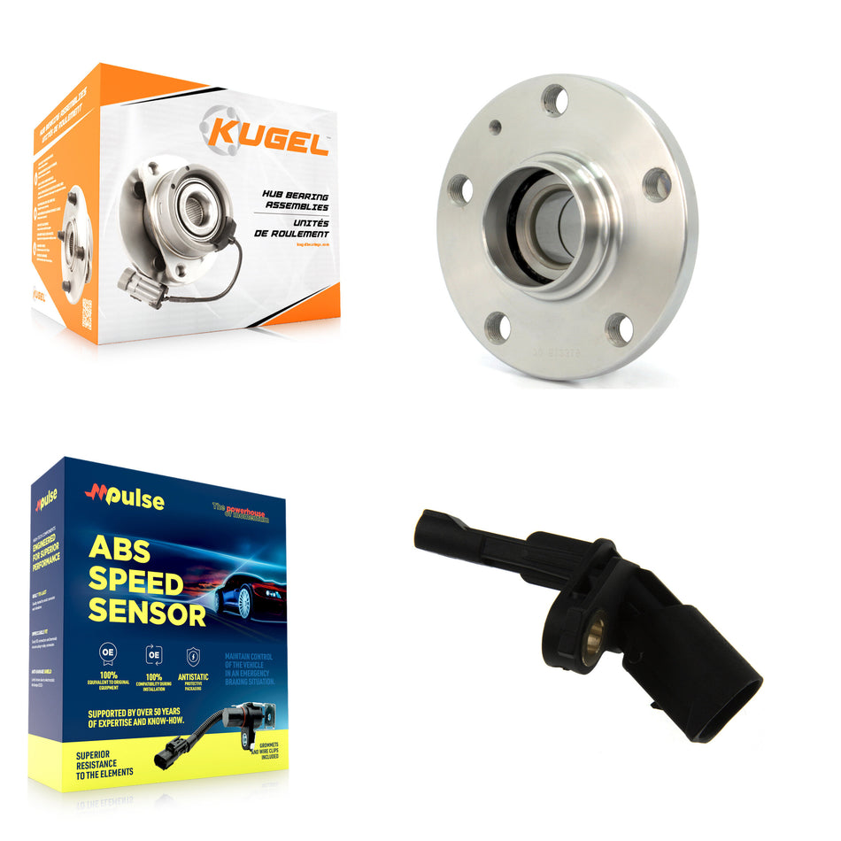 Rear Wheel Hub Bearing & Sensor Kit For Volkswagen Jetta Tiguan Passat Beetle Eos Audi CC K7S-100460