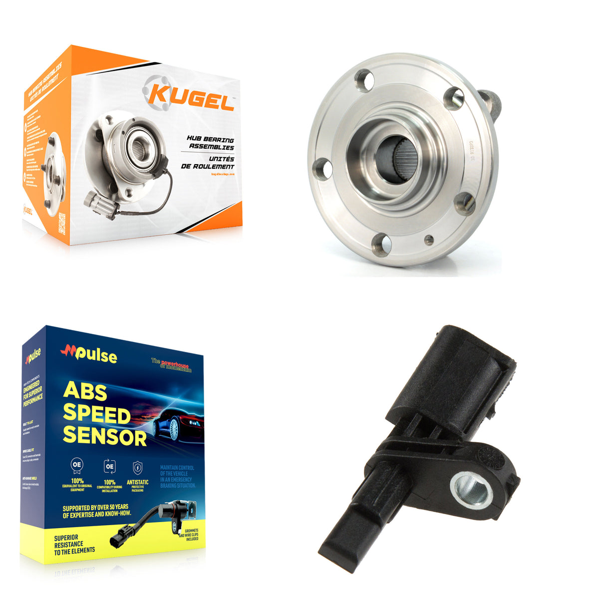 Rear Wheel Hub Bearing & Sensor Kit For Volkswagen Tiguan Audi Q3 Quattro TT A3 CC Golf R K7S-100464
