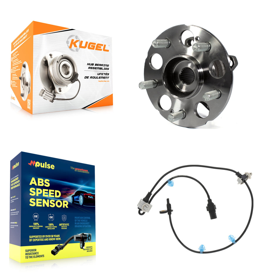 Rear Wheel Hub Bearing & Sensor Kit For Acura RDX AWD with 3.5L 4-Wheel ABS Harness K7S-100477