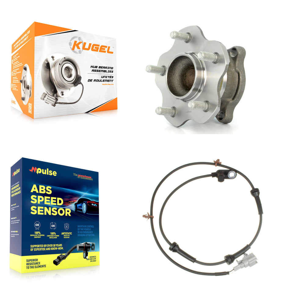 Rear Wheel Hub Bearing & Sensor Kit For Nissan Maxima 3.5L with 4-Wheel ABS Harness K7S-100488