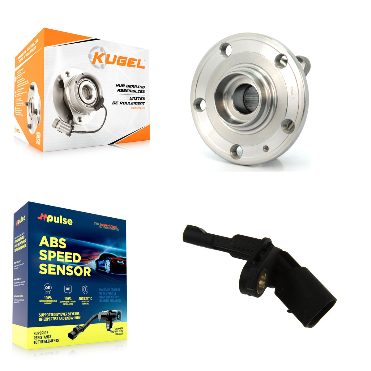 Rear Wheel Hub Bearing Sensor Kit For Volkswagen Passat CC Audi A3 Quattro R32 TTS TT RS K7S-100500
