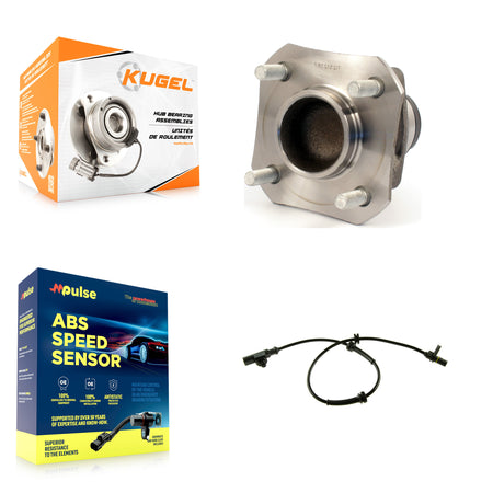 Rear Wheel Hub Bearing And ABS Sensor Kit For 2009 Nissan Versa Non-ABS with Harness K7S-100506