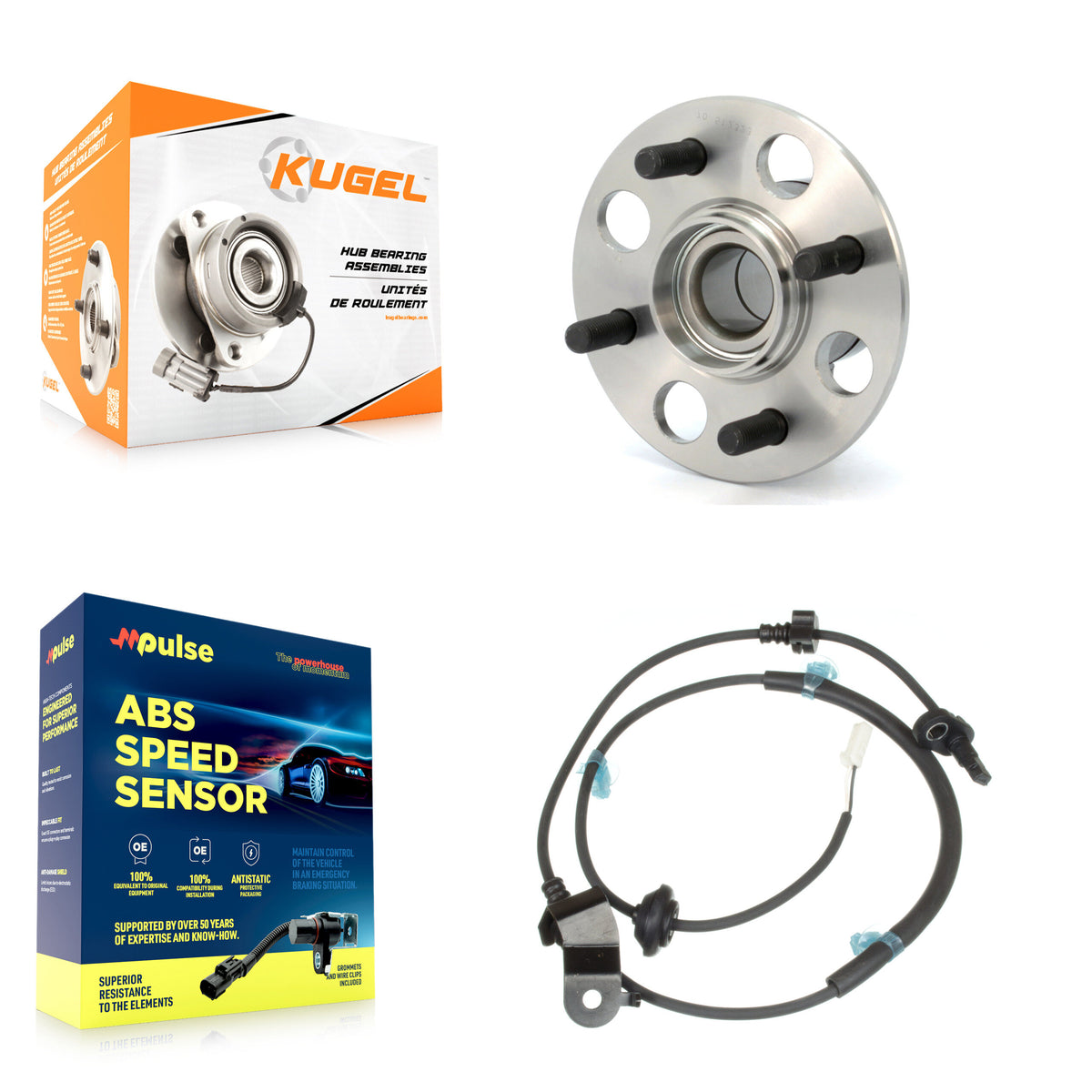 Rear Wheel Hub Bearing And ABS Sensor Kit For Honda Fit with Harness K7S-100507