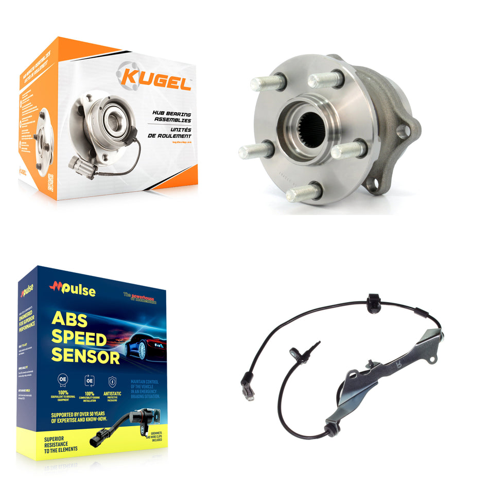 Rear Wheel Hub Bearing ABS Sensor Kit For 2009-2013 Subaru Forester 2.5L with 4-Wheel K7S-100522