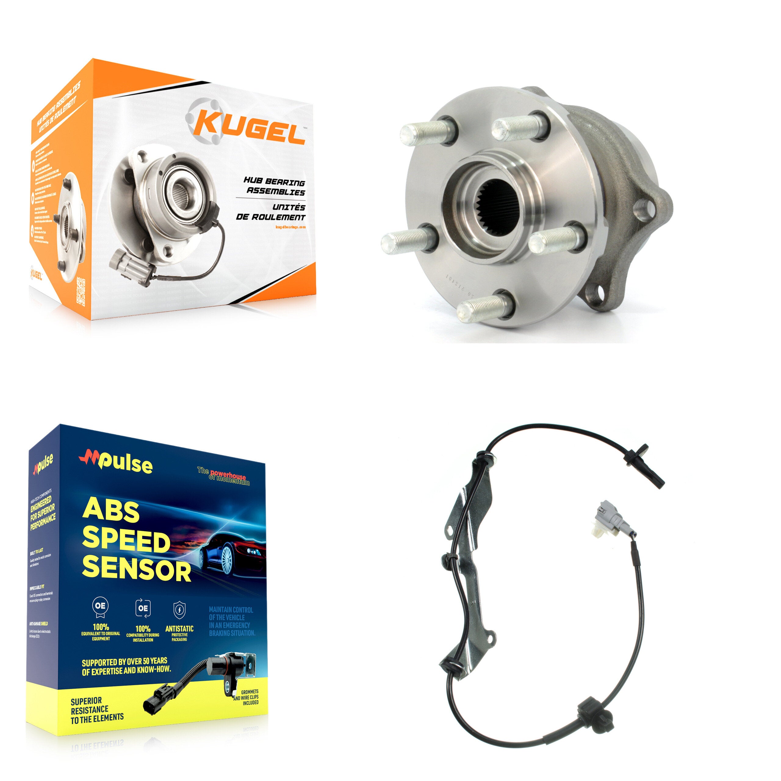 Rear Wheel Hub Bearing And ABS Sensor Kit For Subaru Outback 3.6L 2.5L with 4-Wheel K7S-100524