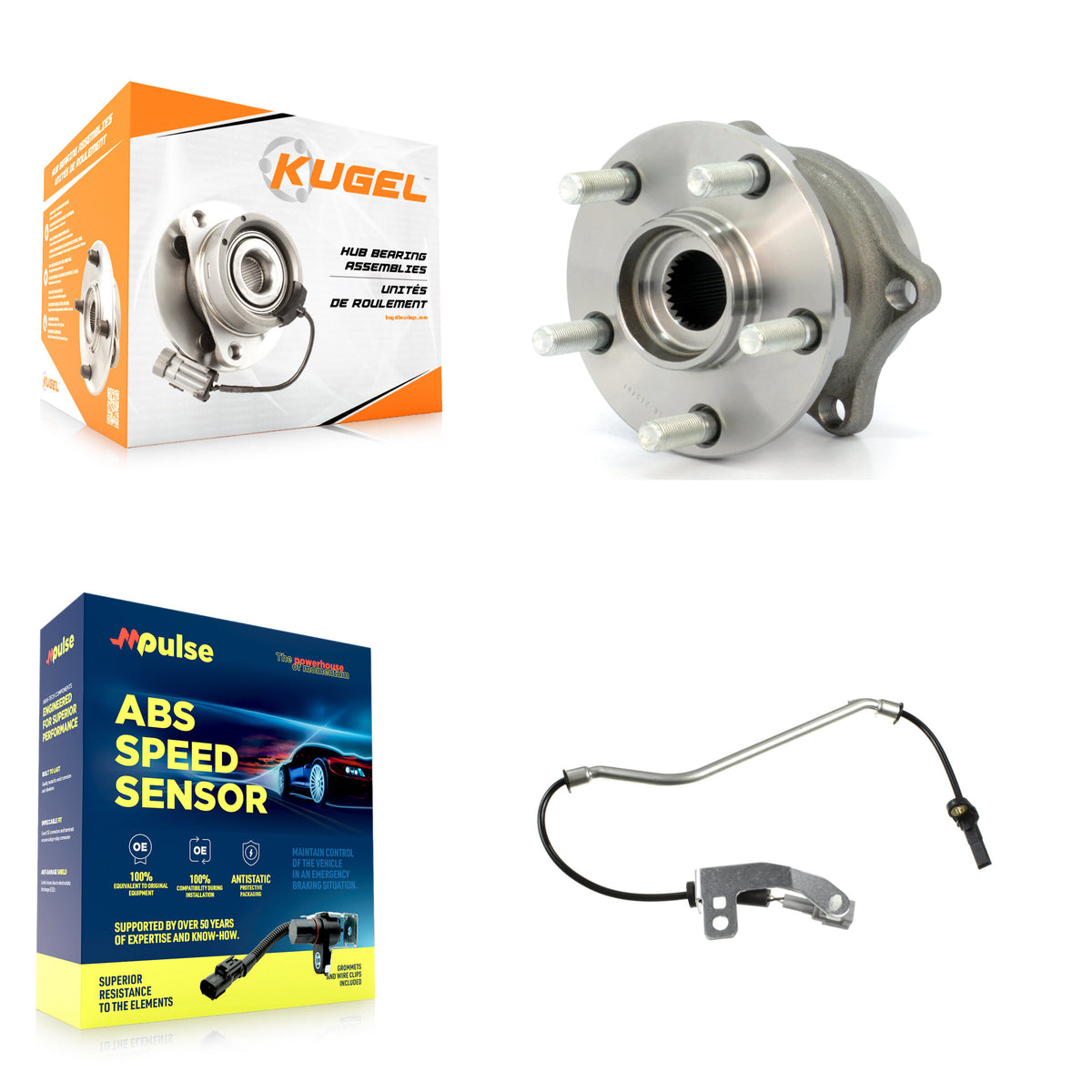 Rear Wheel Hub Bearing ABS Sensor Kit For 2010 Subaru Outback 3.6L/2.5L with 4-Wheel K7S-100525