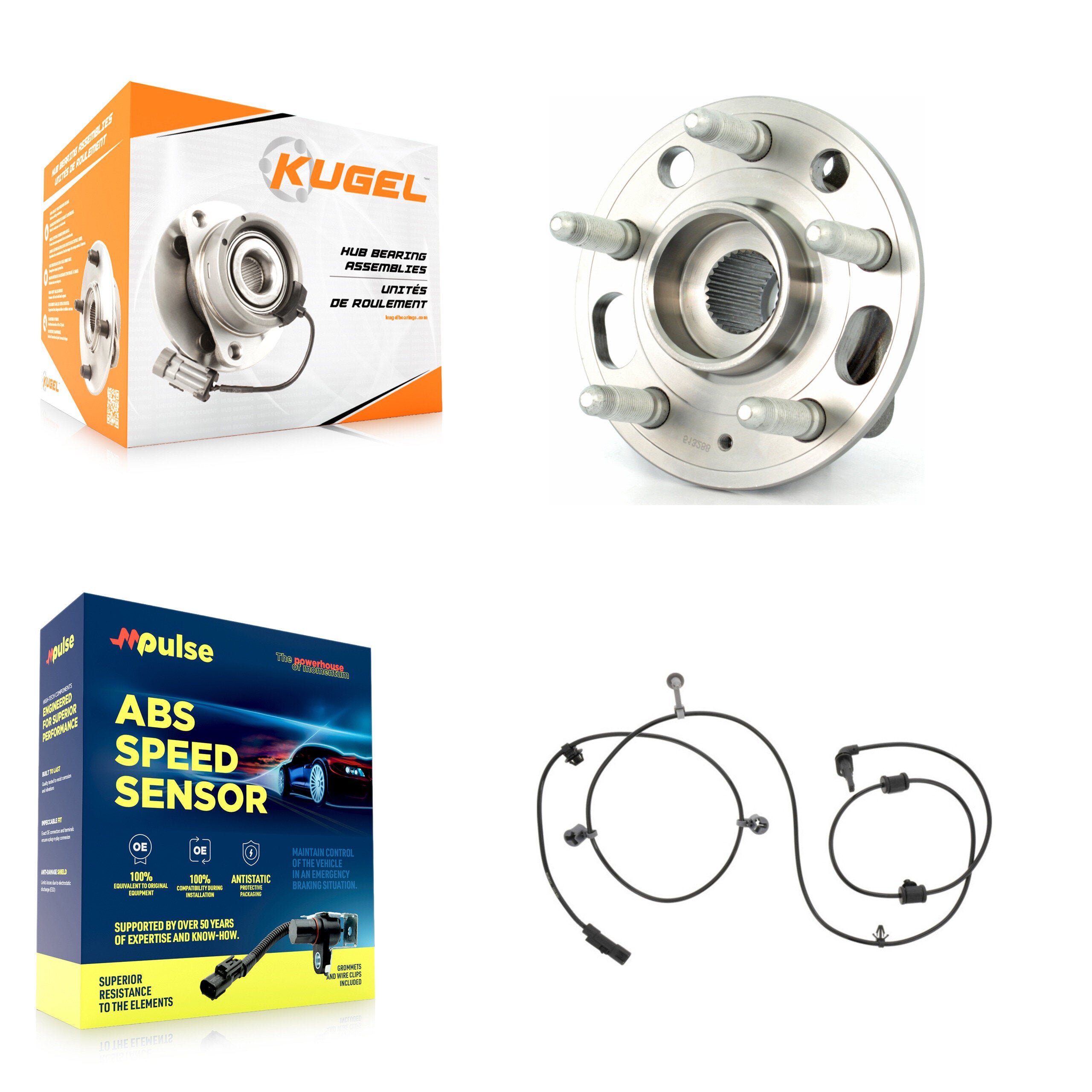 Rear Wheel Hub Bearing And ABS Sensor Kit For Buick LaCrosse Regal K7S-100532