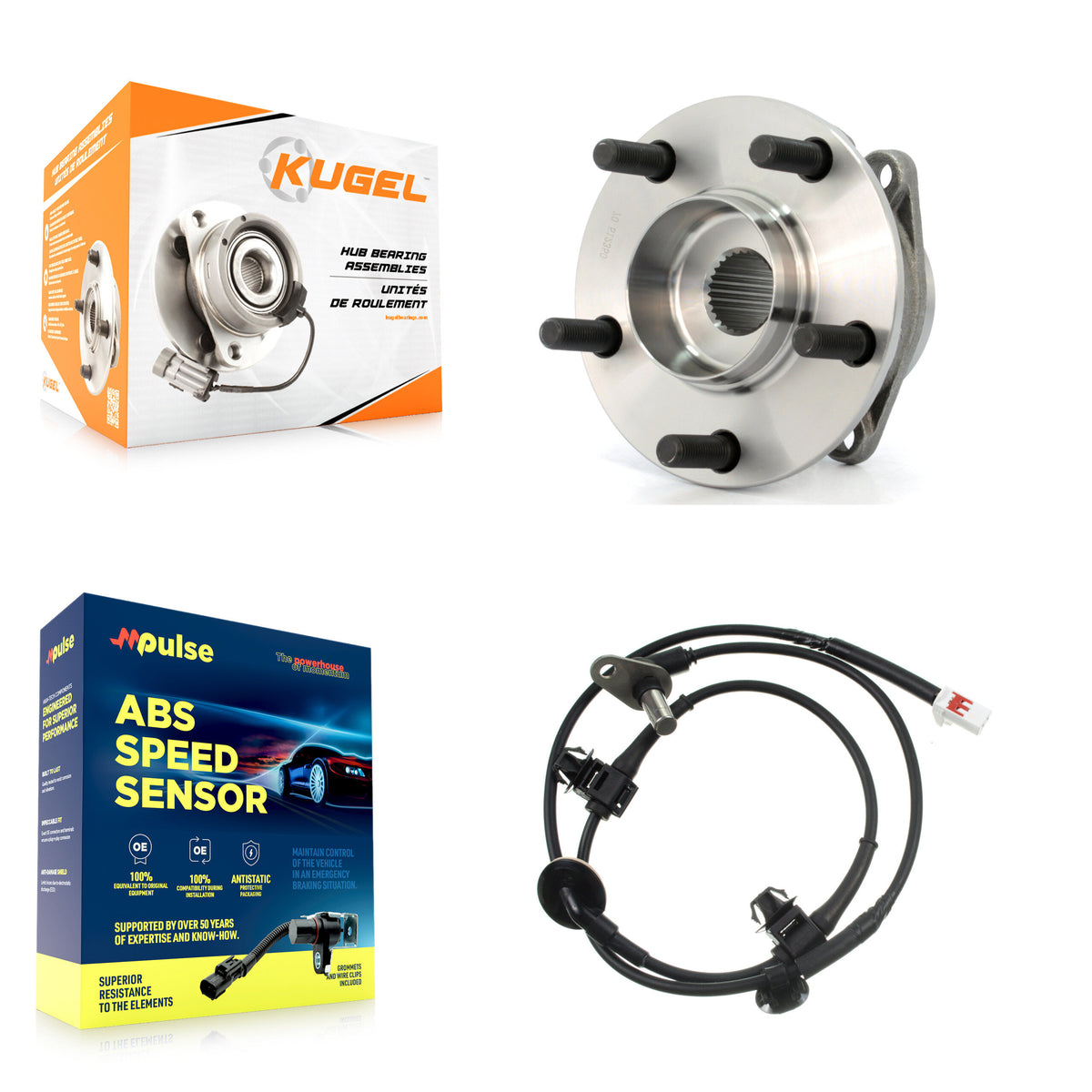 Rear Wheel Hub Bearing And ABS Sensor Kit For Mazda CX-7 with Harness K7S-100537