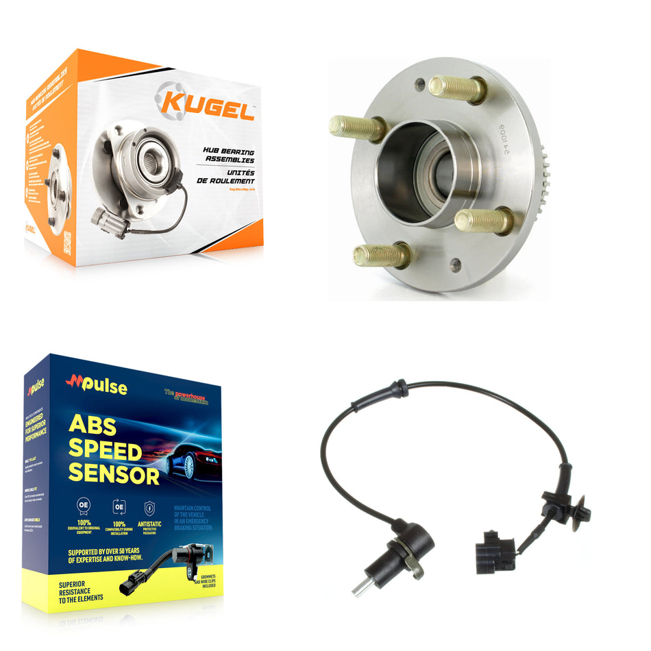 Rear Wheel Hub Bearing & ABS Sensor Kit For 2005-2006 Pontiac Wave 1.6L with 4-Wheel K7S-100549