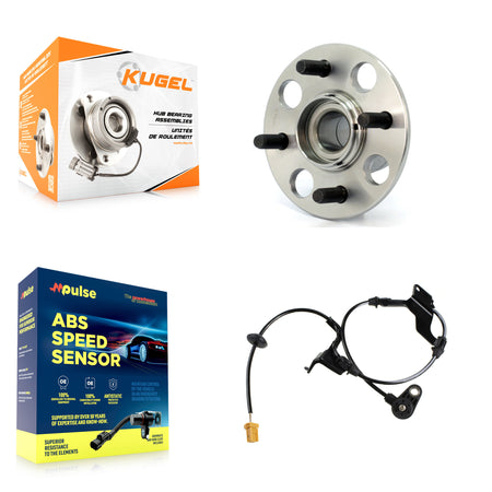 Rear Wheel Hub Bearing And ABS Sensor Kit For Honda Civic Built In Japan with Harness K7S-100553