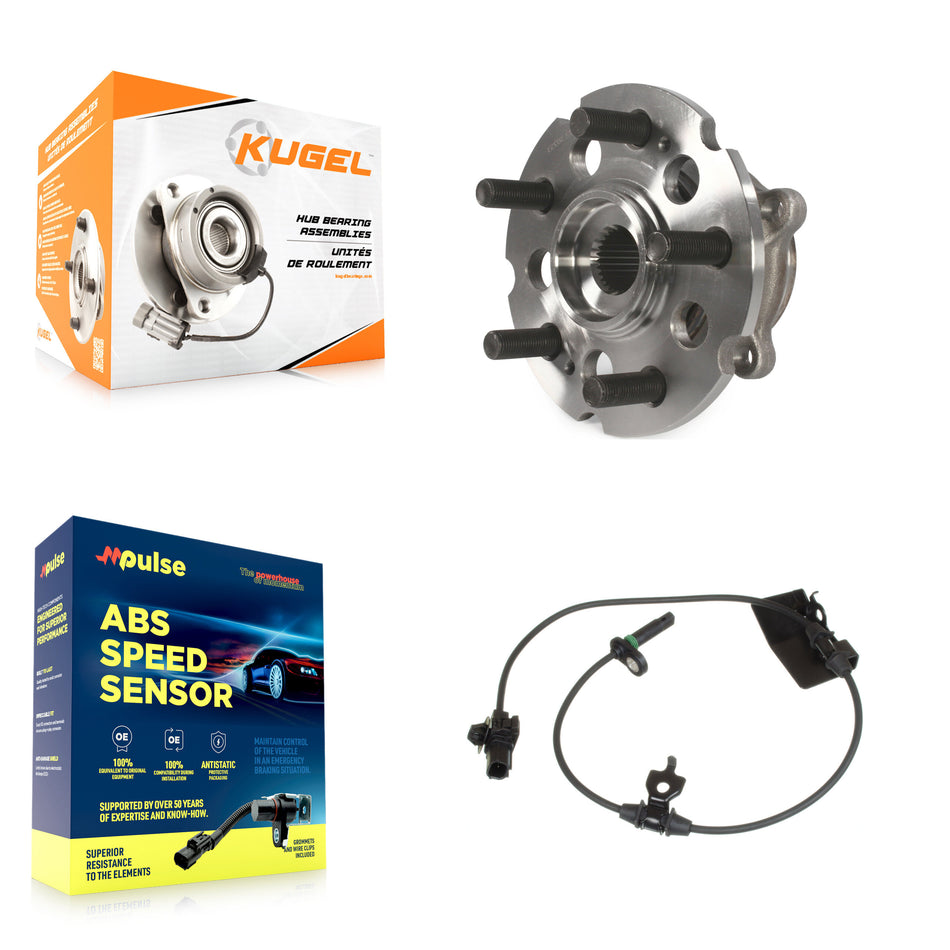 Rear Wheel Hub Bearing Sensor Kit For Honda Pilot AWD with 3.5L 4-Wheel ABS Harness K7S-100576