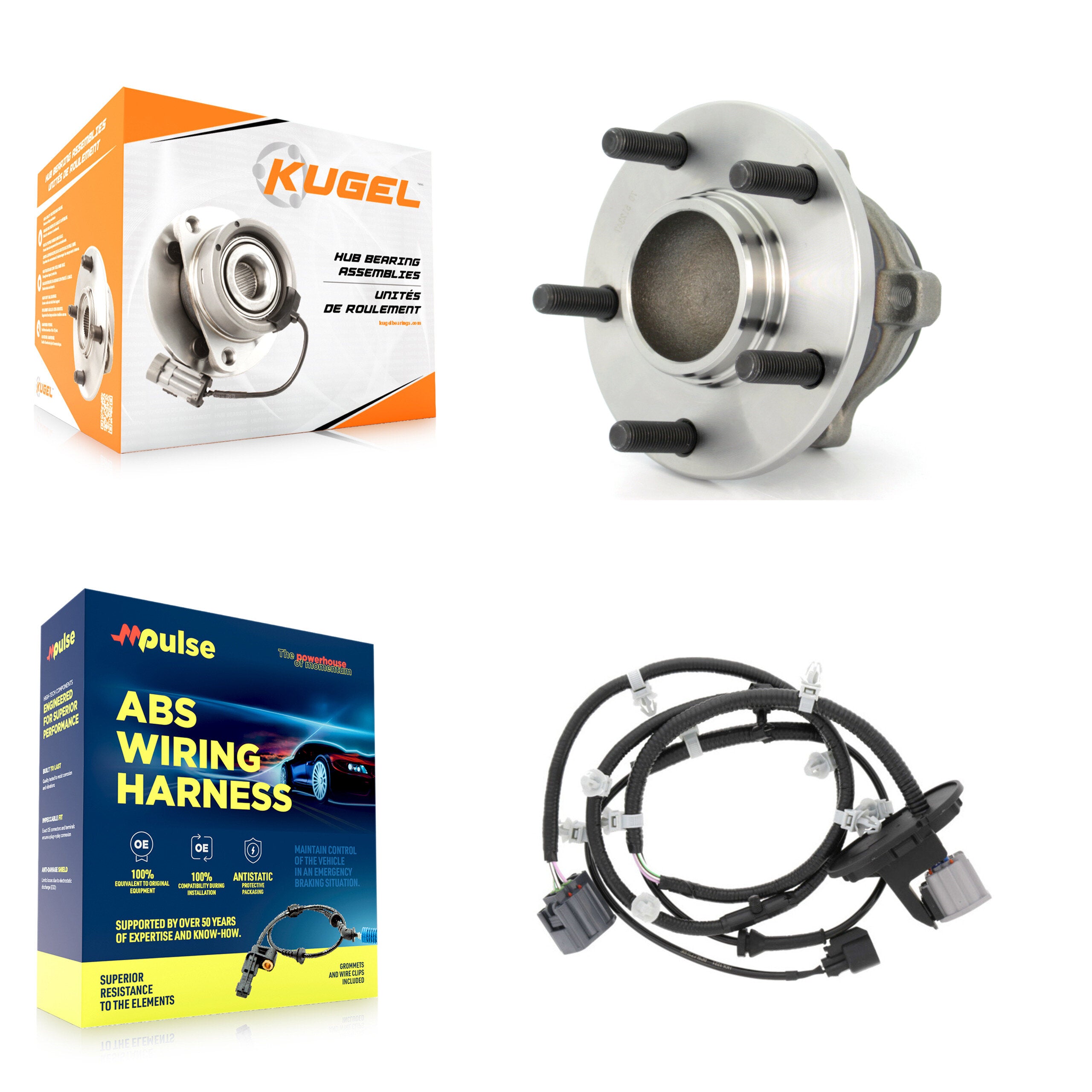 Rear Wheel Hub Bearing And ABS Sensor Kit For Mazda 3 Sport K7S-100640