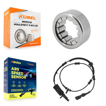 Rear Wheel Bearing ABS Sensor Kit For Ford E-150 4.6L 5.4L with 4-Wheel Harness K7S-100653