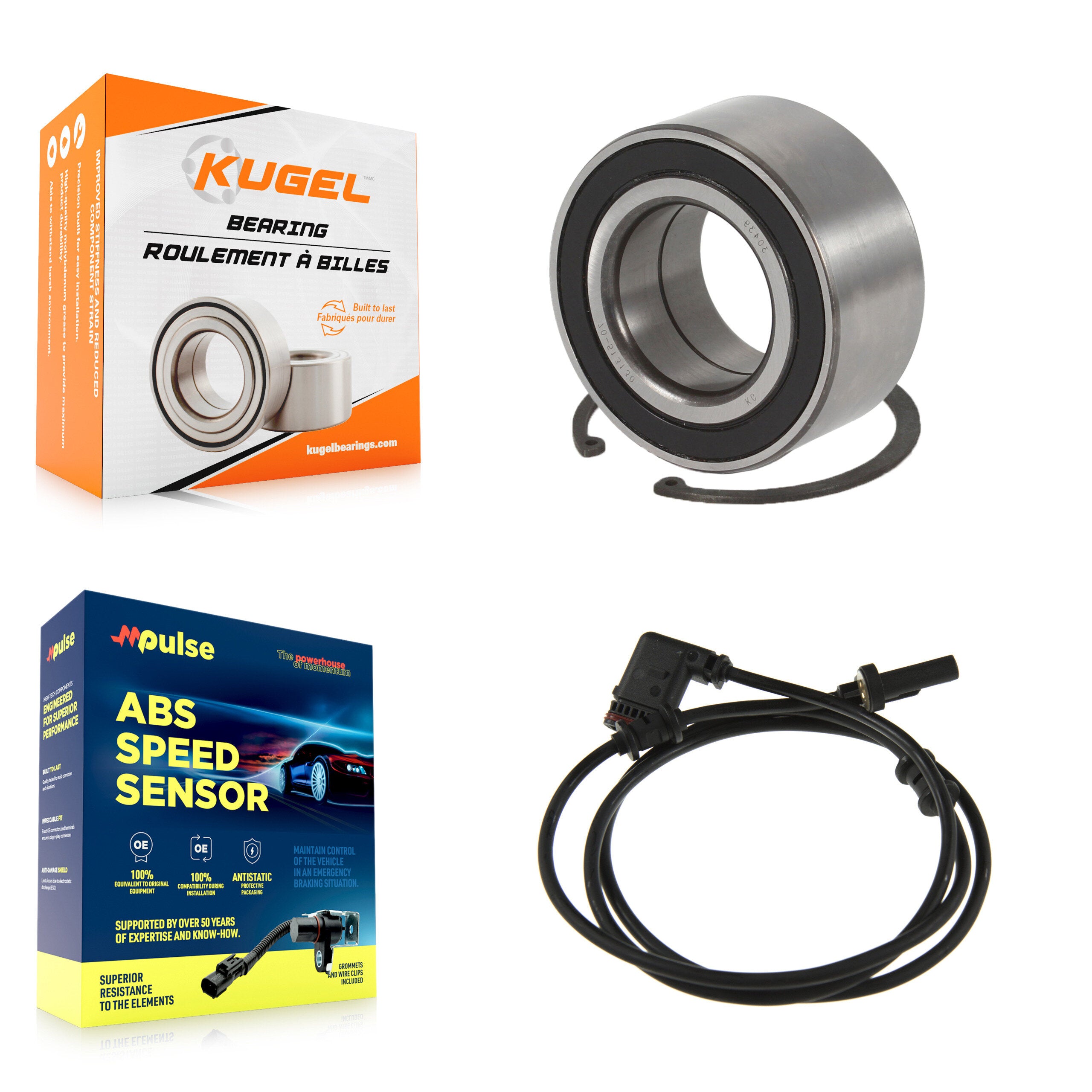 Rear Wheel Bearing Sensor Kit For Mercedes-Benz C230 C240 CLK350 CLK320 C320 CLK500 C280 K7S-100657