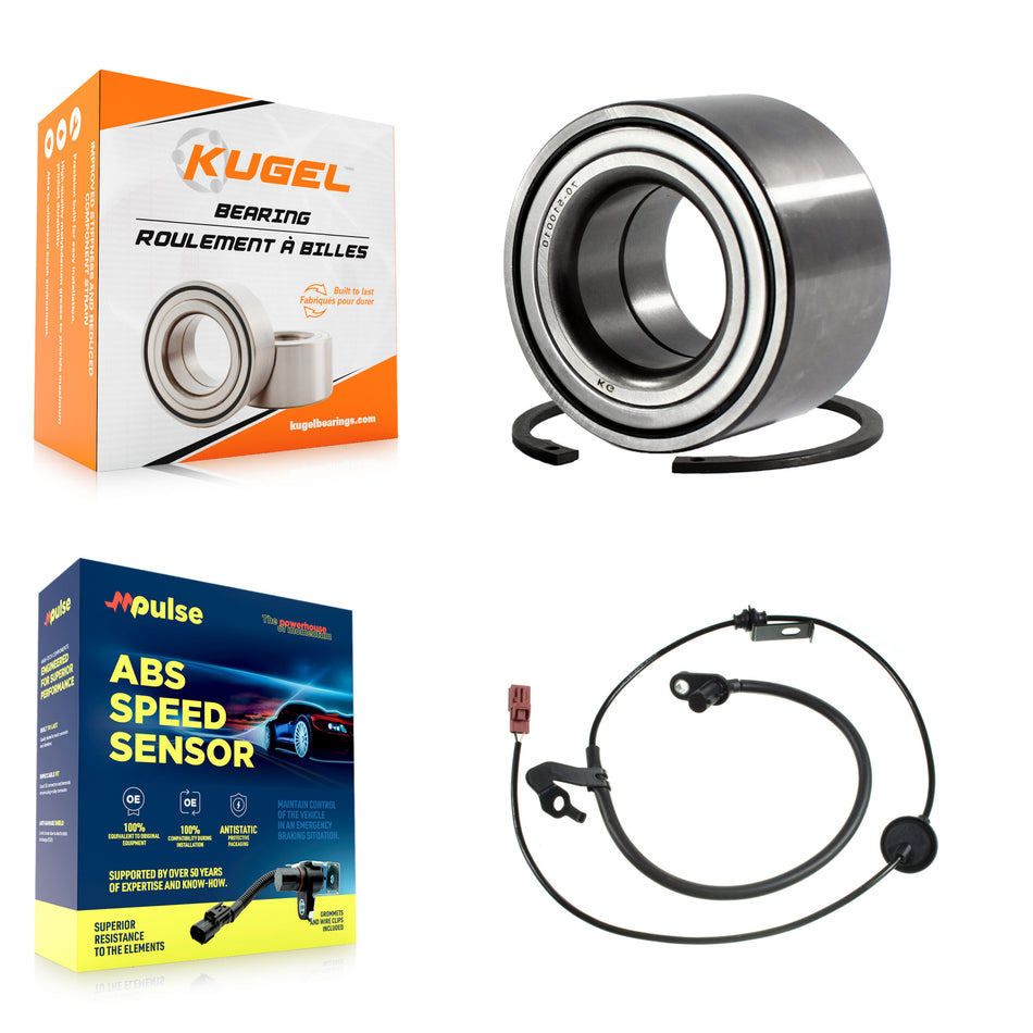 Rear Wheel Bearing ABS Sensor Kit For Ford Fusion Lincoln MKZ Mercury Milan with Harness K7S-100660