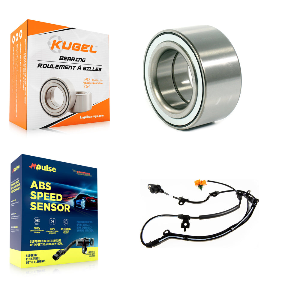 Rear Wheel Bearing Sensor Kit For 2003-2006 Acura MDX 3.5L with 4-Wheel ABS Harness K7S-100672