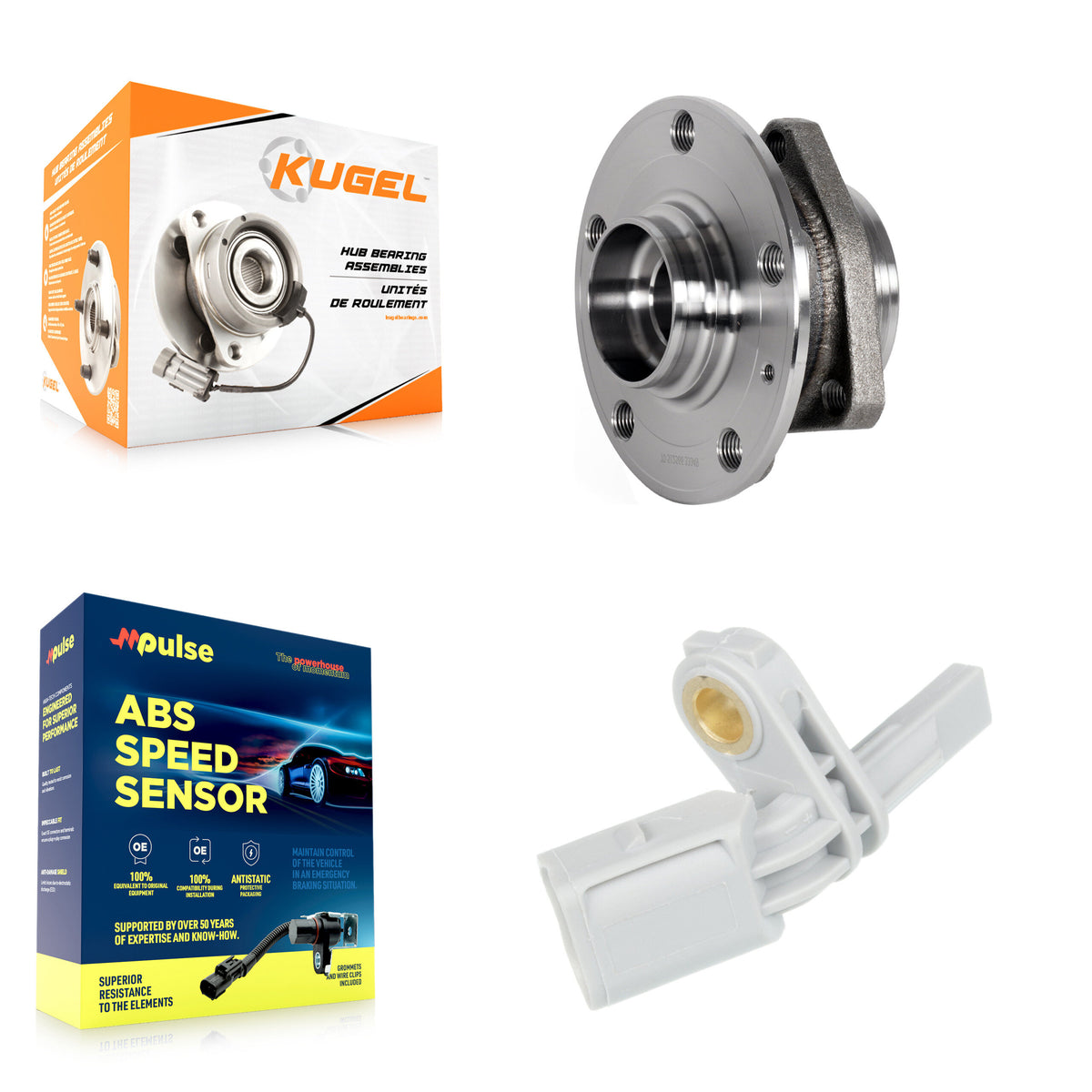 Rear Wheel Hub Bearing Sensor Kit For Volkswagen Audi Golf SportWagen R A3 Quattro S3 RS3 K7S-100695
