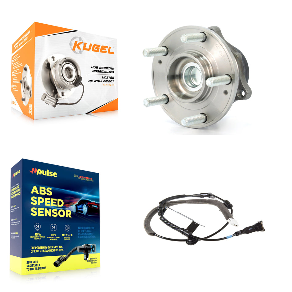 Rear Wheel Hub Bearing And Extra ABS Sensor Kit For Hyundai Santa Fe with Harness K7S-100703