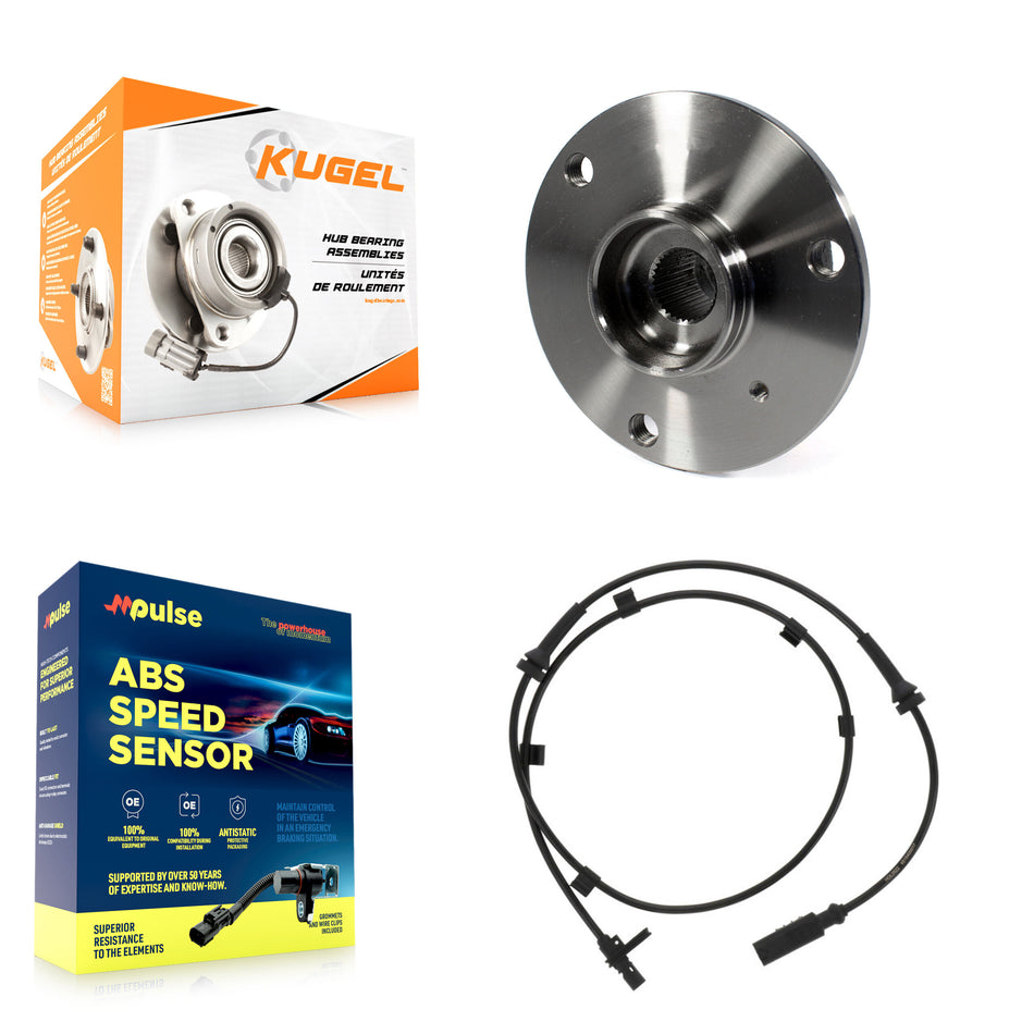 Rear Wheel Hub Bearing And ABS Sensor Kit For Smart Fortwo with Harness K7S-100707