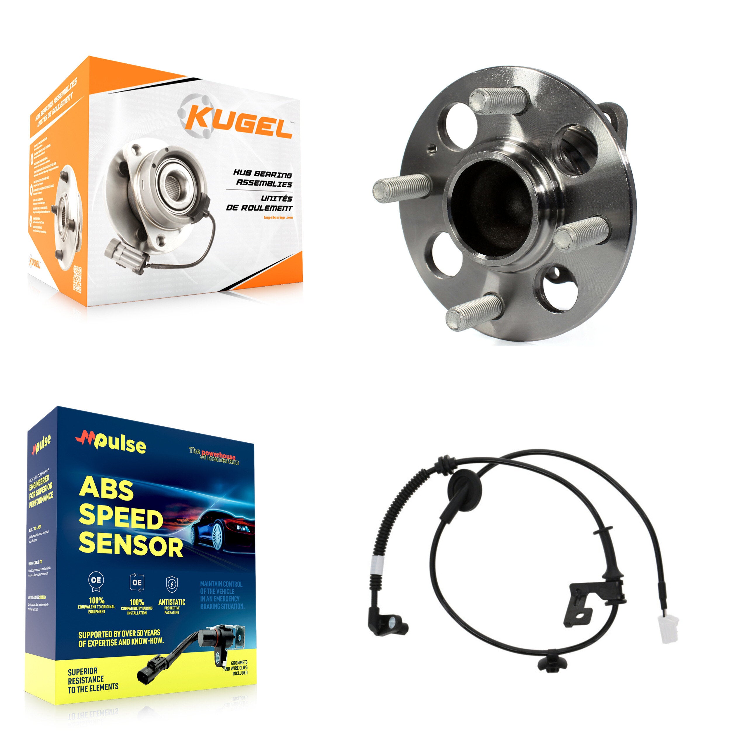 Rear Wheel Hub Bearing Sensor Kit For 2012-2013 Hyundai Accent To 06 14 2012 with Harness K7S-100709