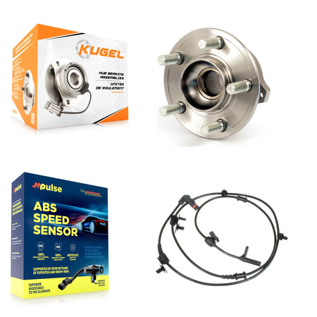 Rear Wheel Hub Bearing & ABS Sensor Kit For 2010 Dodge Charger Chrysler 300 with Harness K7S-100725