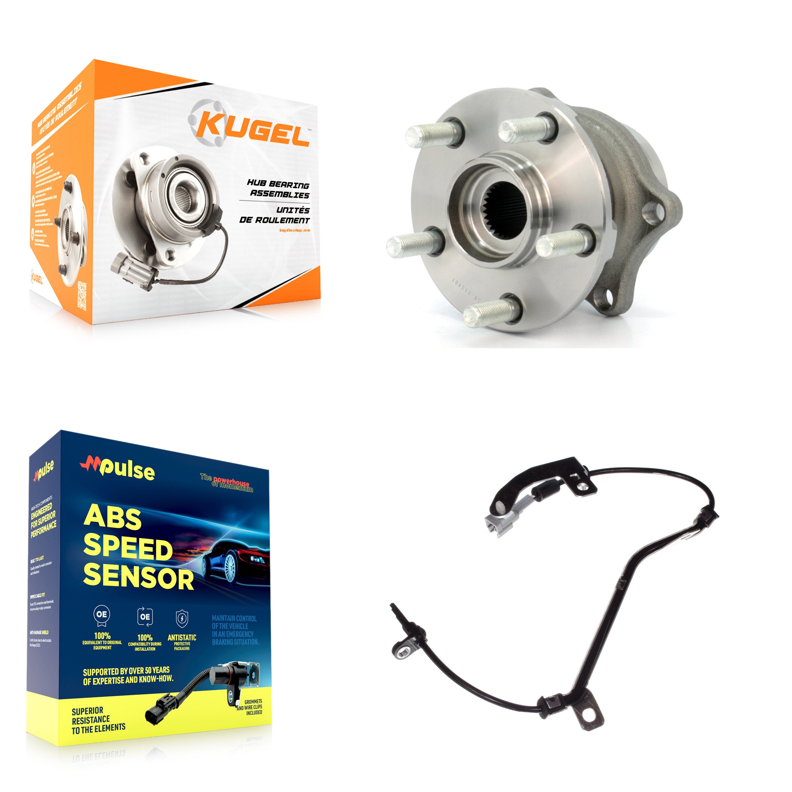 Rear Wheel Hub Bearing ABS Sensor Kit For 2010 Subaru Outback 3.6L/2.5L with 4-Wheel K7S-100753