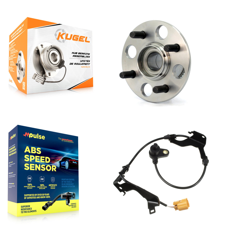 Rear Wheel Hub Bearing And ABS Sensor Kit For Honda Civic Built in US with Harness K7S-100769