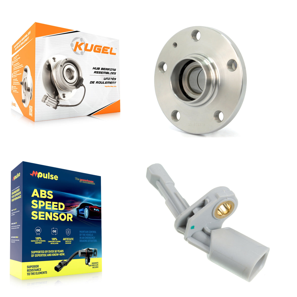Rear Wheel Hub Bearing And ABS Sensor Kit For Volkswagen Jetta Passat Audi Q3 CC Beetle K7S-100800